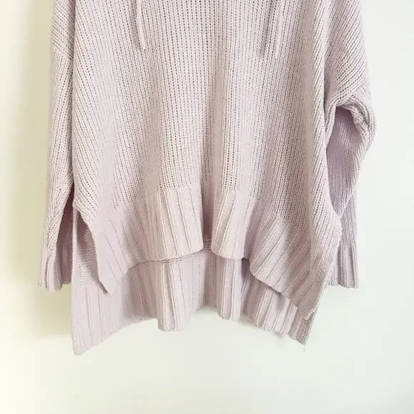 AERIE Chenille Hoodie Sweater Light Purple Small S - Picture 4 of 9
